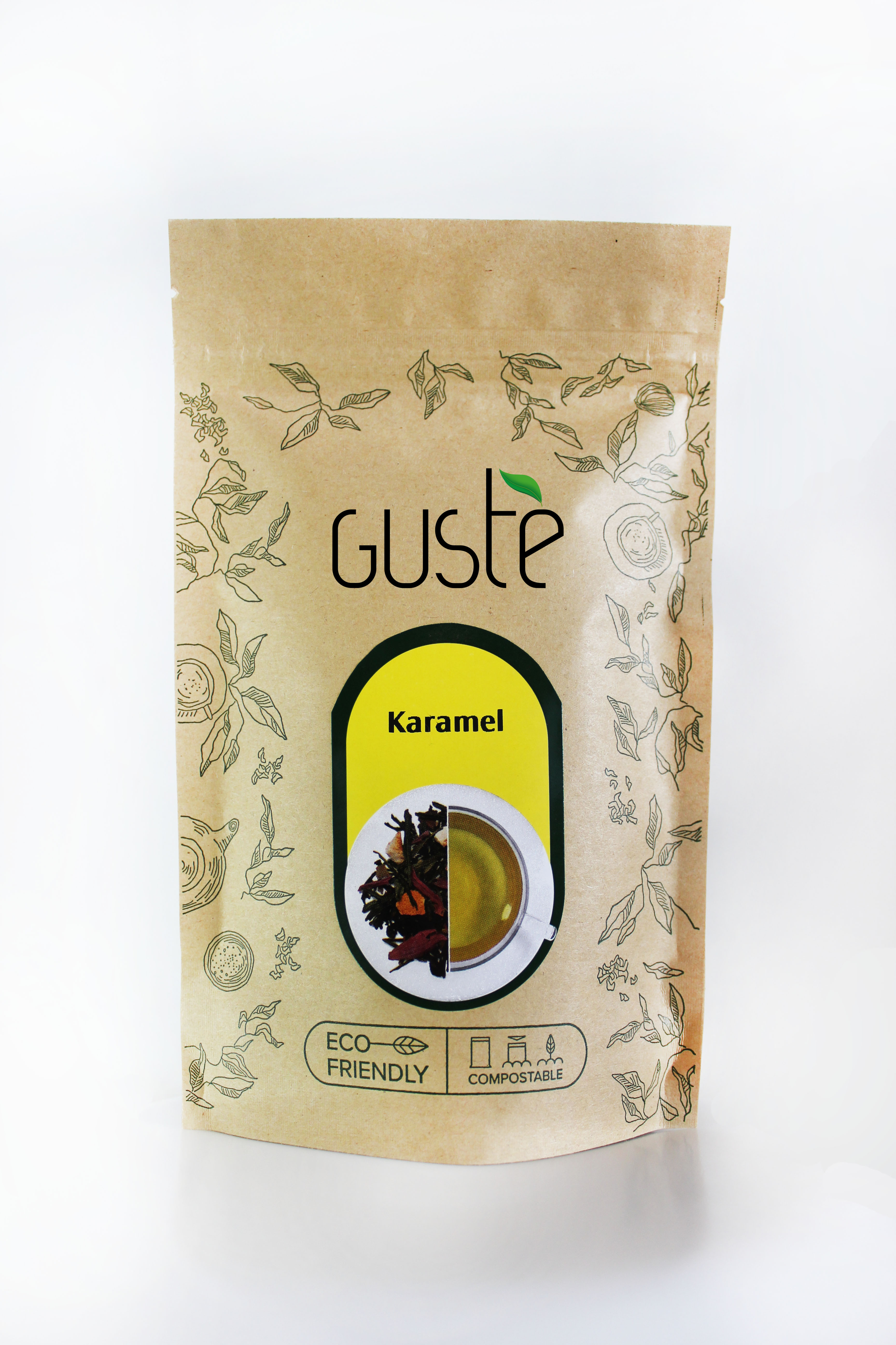 "Karamel" sypaný černý čaj aromatizovaný, ochucený 60gr